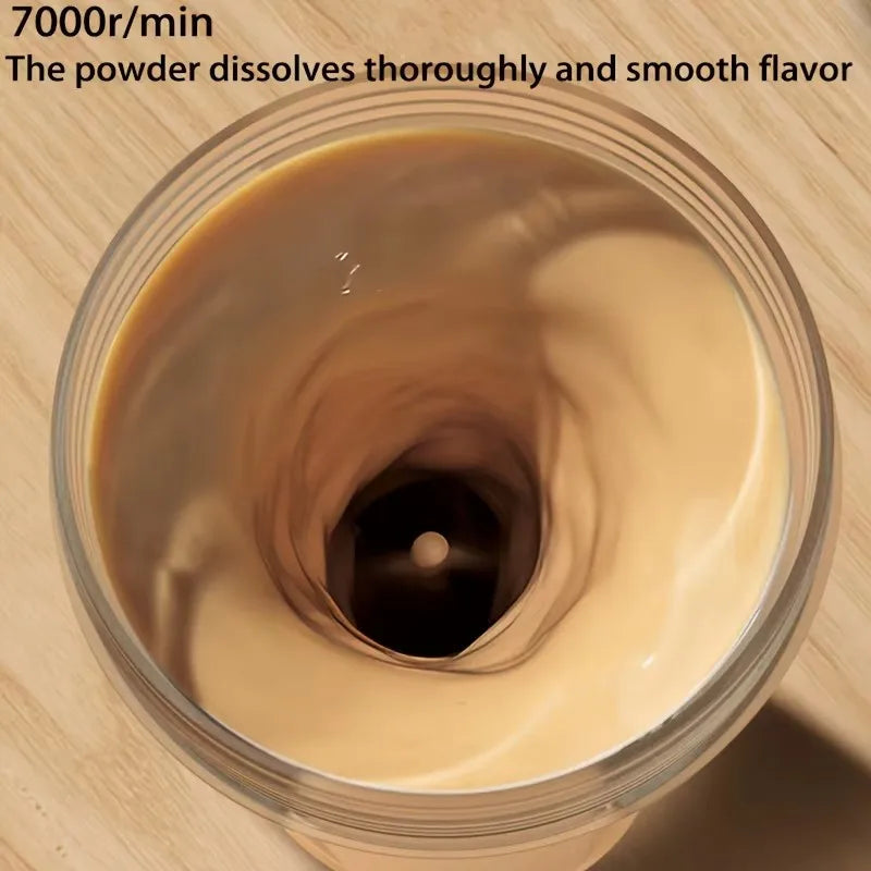 Capilorix portable electric blender cup for milk, protein powder, and shakes, ideal for home, travel, and outdoor sports use.