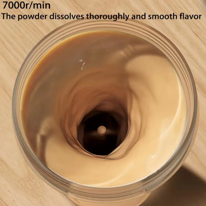 Capilorix portable electric blender cup for milk, protein powder, and shakes, ideal for home, travel, and outdoor sports use.