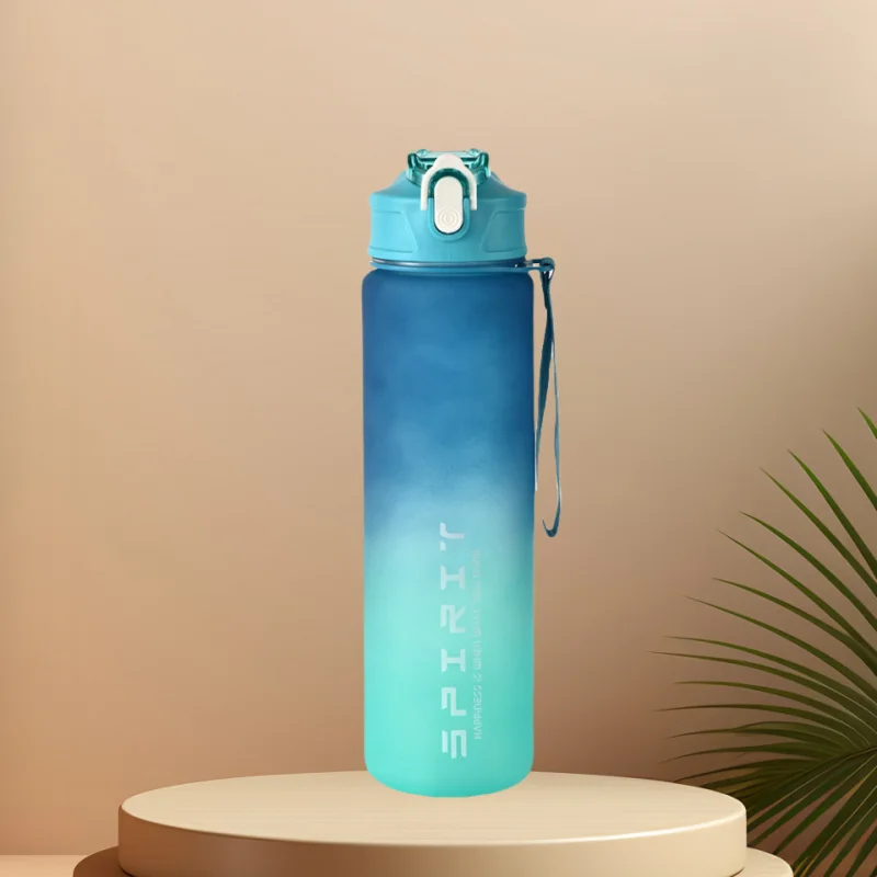 Capilorix 800ML large capacity sports water bottle with scale, leak-proof plastic drinking cup for travel and fitness.
