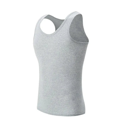 Capilorix men's cotton joker vest, casual sleeveless shirt, simple fit sports T-shirt for teenagers and middle-aged adults.