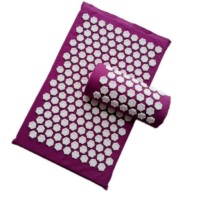 Capilorix acupuncture yoga cushion and massage pillow, ergonomic activewear jumpsuit for relaxation and comfort.