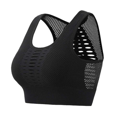 Women Sports Bra Sexy Brathable Mesh Sports Top Capilorix