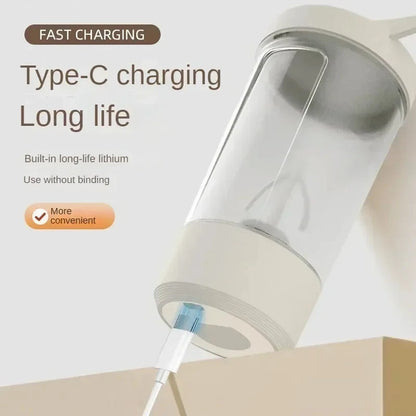 Capilorix portable electric blender cup for milk and protein shakes, suitable for home, travel, outdoor, and gym use.
