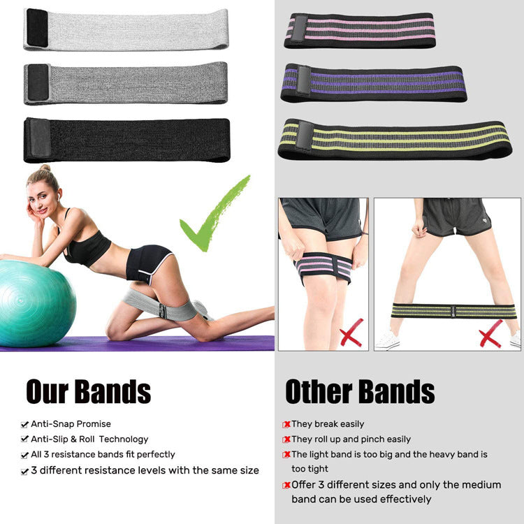 Capilorix fitness elastic band hip ring used for activewear jumpsuits, designed for workout and exercise routines.