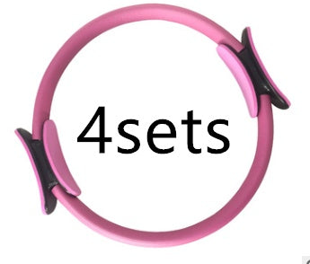 Capilorix yoga fitness Pilates ring for women and girls, red circular resistance band for home gym workout and body toning.