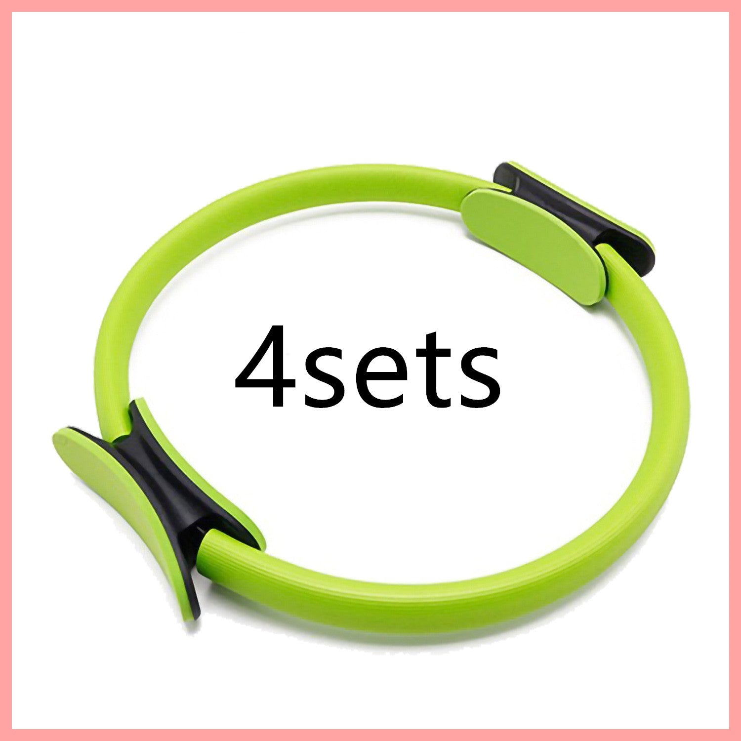 Capilorix yoga fitness Pilates ring used for workout and resistance exercises, designed for women and girls in activewear jumpsuits.