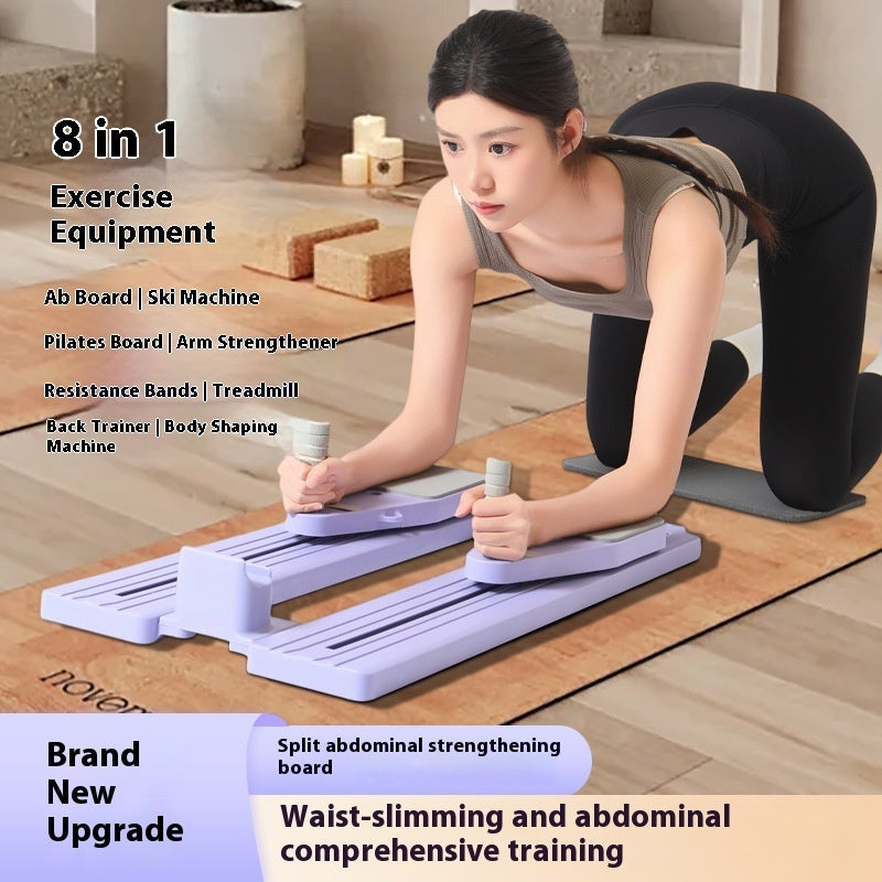 Capilorix Split Fitness Board waist training jumpsuit for home workouts, featuring activewear design with adjustable fit and breathable fabric.