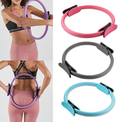 Capilorix yoga fitness Pilates ring for women and girls, used for home gym workouts and body resistance exercises.