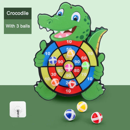 Capilorix educational dart board for children, indoor baby toy game with sticky balls for ages 3 to 7, Montessori sports activity.
