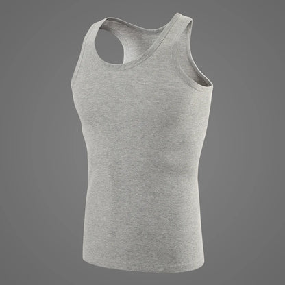 Capilorix men's cotton Joker vest, sleeveless casual T-shirt with simple fit, suitable for sports, fitness, and everyday wear.