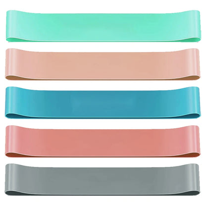 Capilorix resistance yoga band for exercise, stretching, and leg training, featuring elastic loops for hip, squat, and dance workouts.