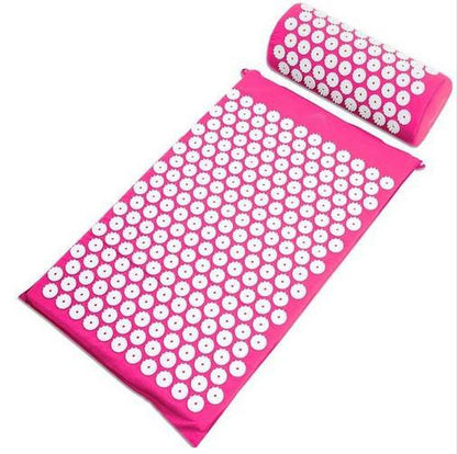 Capilorix acupuncture yoga cushion and massage pillow, activewear jumpsuit, for relaxation and comfort during yoga practice.
