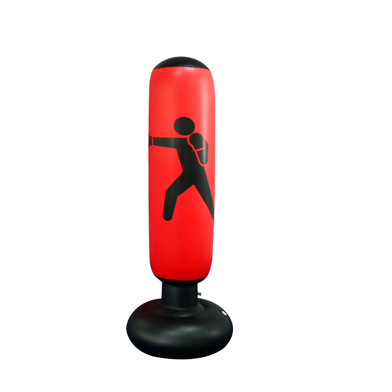 Capilorix inflatable boxing column fighting sandbag for active workouts, tall vertical venting toy for boxing training and fitness.