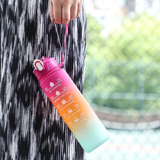 Capilorix 800ML large capacity sports water bottle with leak-proof plastic design, built-in scale for travel and fitness hydration