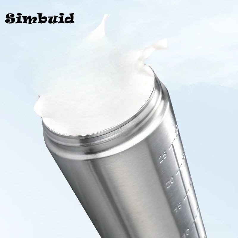 Capilorix stainless steel protein shaker bottle with steel ball, scale, leak-proof lid, perfect for gym fitness and whey shakes.