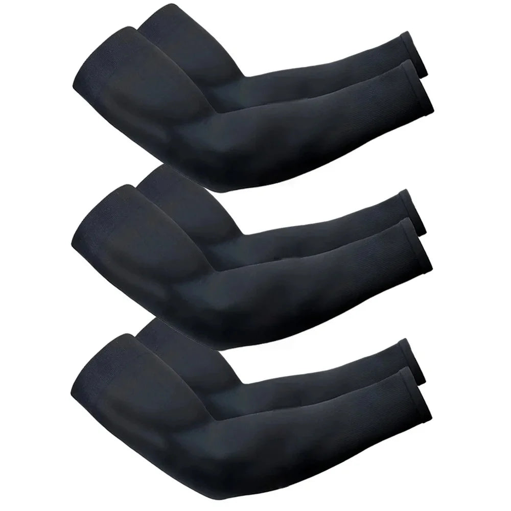 Capilorix UV arm sun sleeves, breathable and lightweight, designed for outdoor activities like driving, sports, and hiking.