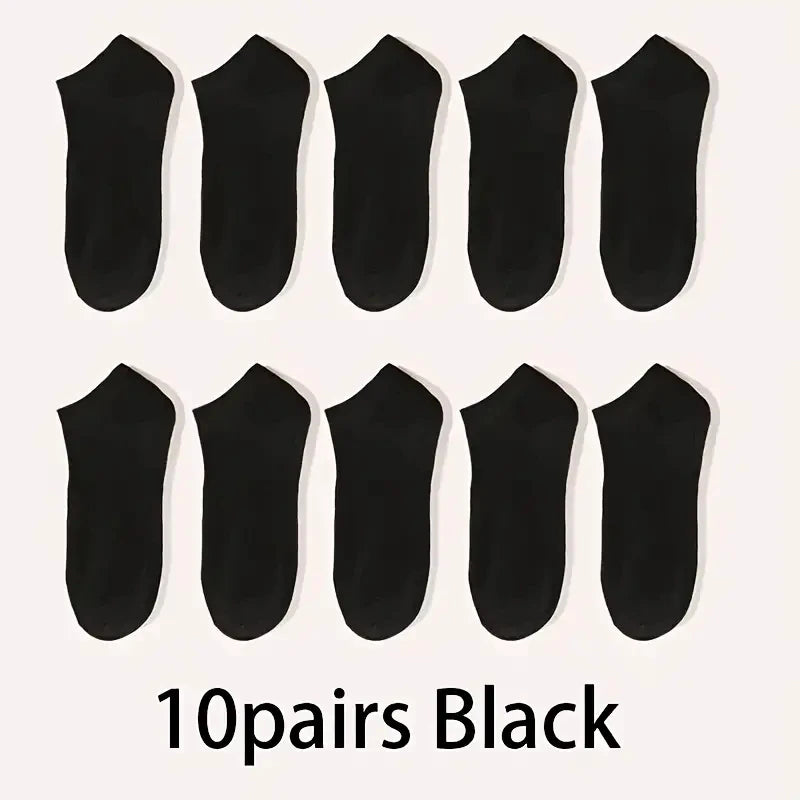 Unisex Capilorix comfort-fit ankle socks in a 5 or 10-pack, breathable, lightweight, ideal for sports and daily wear.