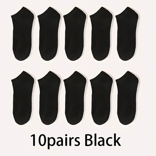 Unisex Capilorix comfort-fit ankle socks in a 5 or 10-pack, breathable, lightweight, ideal for sports and daily wear.
