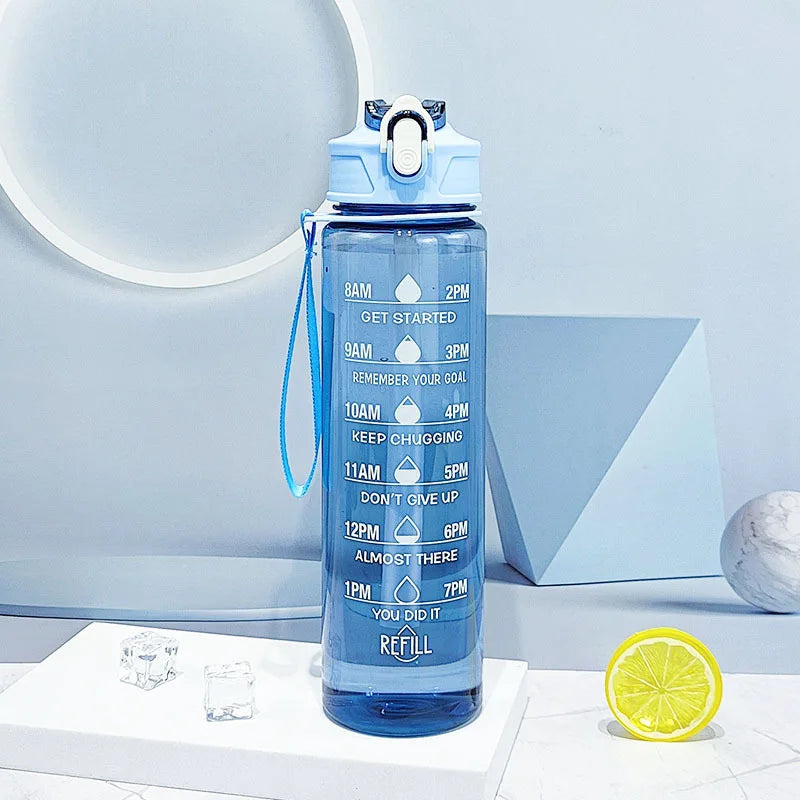 Capilorix 800ML large capacity sports water bottle with leak-proof plastic design, built-in scale, ideal for travel and fitness.