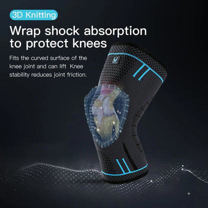 Capilorix compression knee support sleeve with breathable elastic fabric, ideal for sports like basketball, volleyball, and running.