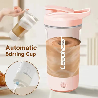 Capilorix portable electric blender cup for milk and protein shakes, ideal for home, travel, outdoor, gym, and sports use