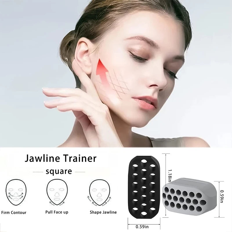Capilorix silicone jaw exerciser and facial toning ball for jawline definition and neck toning, facial beauty tool for double chin reduction.