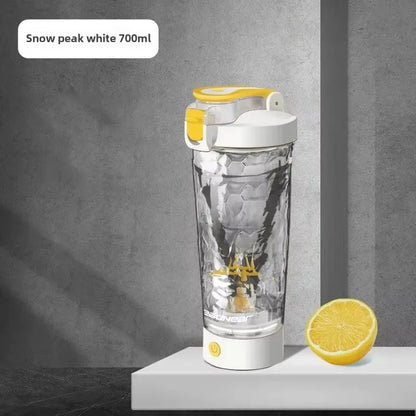 Capilorix portable electric blender cup for milk and protein shakes, ideal for home, travel, outdoor, and gym use.
