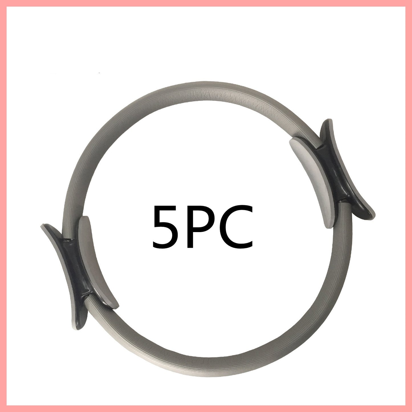 Capilorix yoga fitness Pilates ring for women and girls, activewear jumpsuit showing the circular resistance ring for workout and exercise.