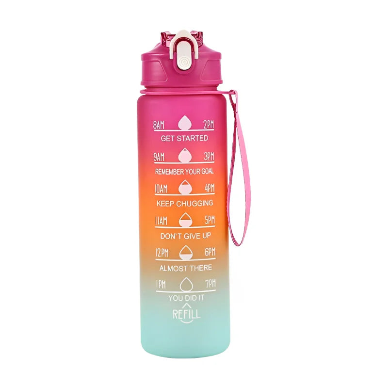 Capilorix 800ML large capacity sports water bottle with scale, leak-proof plastic drinking cup for travel and fitness use.