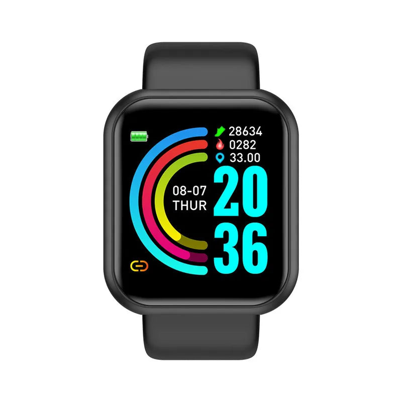 Capilorix Sports Smartwatch for men and women with heart rate monitor, fitness tracking, music player, and calory counter.