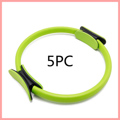 Capilorix yoga fitness Pilates ring for women and girls, black exercise circle for home gym, workout, and resistance training.