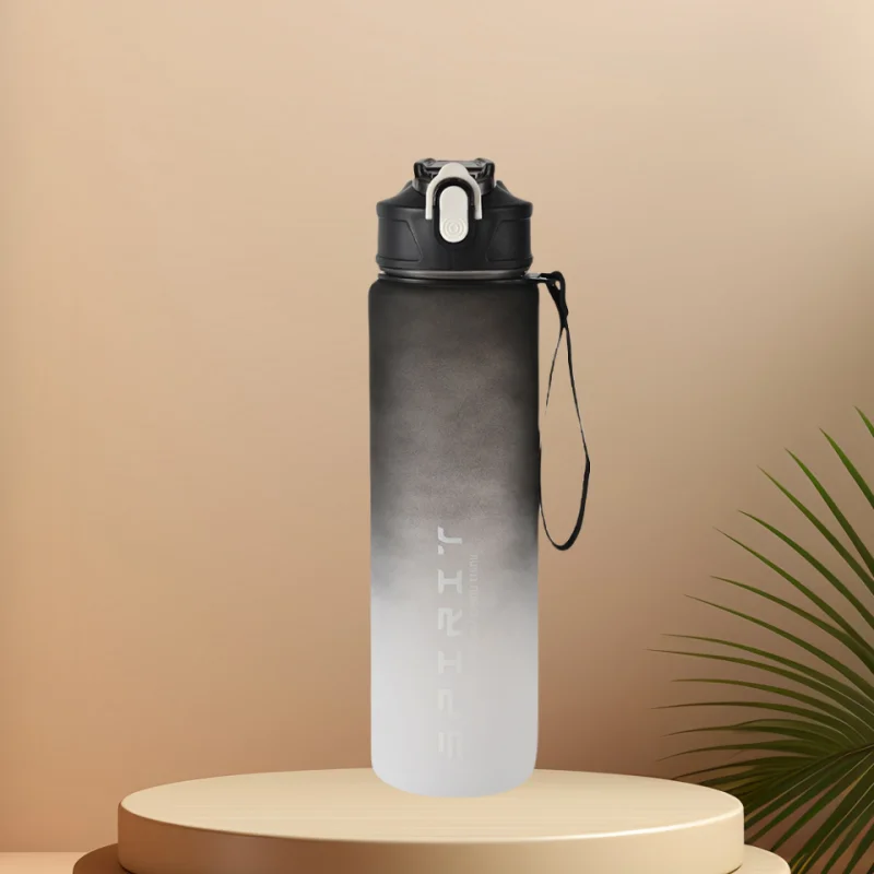 Capilorix 800ML large capacity sports water bottle with leak-proof plastic design, scale for travel and fitness use