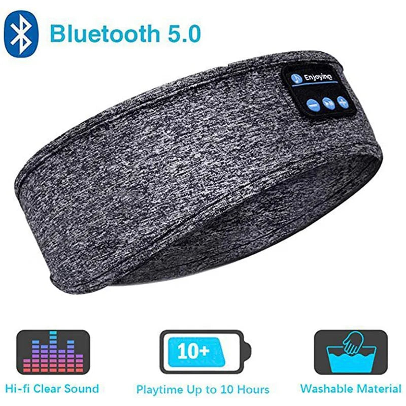 Capilorix Bluetooth sleep headset with wireless headphones and eye mask, ideal for sleep, yoga, running, and outdoor sports.