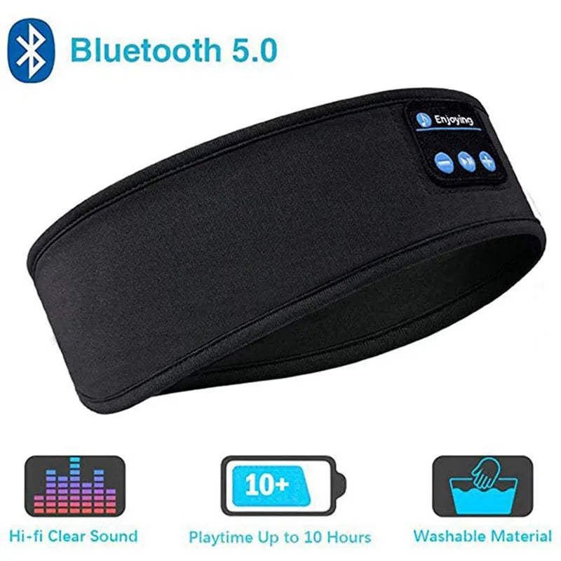 Capilorix Bluetooth sleep headset with wireless headphones and eye mask, ideal for sleep, sports, yoga, and outdoor running.