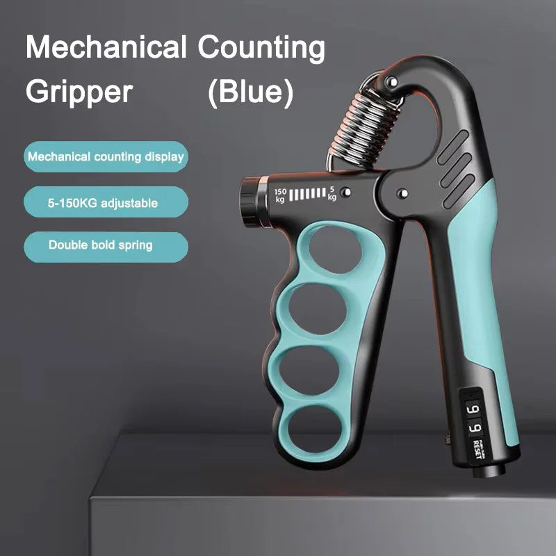Capilorix grip strength hand exerciser with adjustable resistance for muscle recovery and hand strengthening workouts.