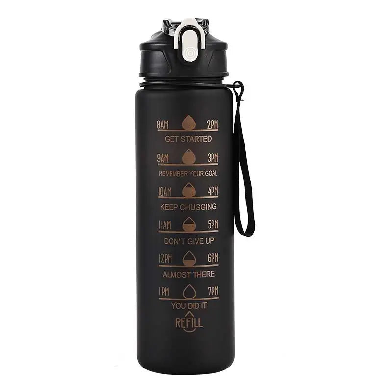 Capilorix 800ML large plastic sports water bottle with scale, leak-proof design, ideal for travel and fitness activities