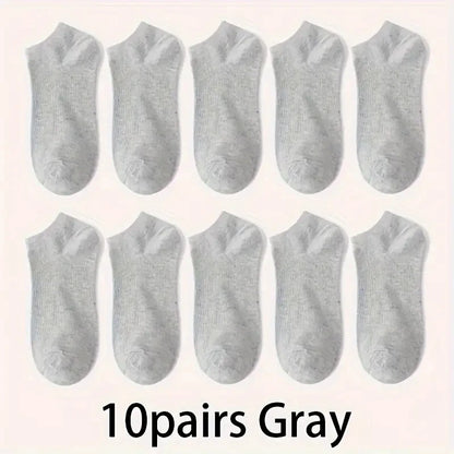 Unisex Capilorix comfort-fit ankle socks in a 5 or 10-pack, lightweight, breathable, ideal for sports and daily wear, shown in the image.