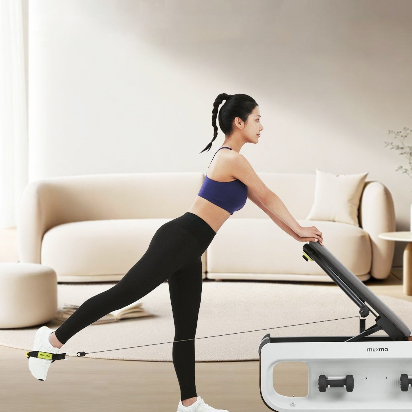 Capilorix multifunctional Pilates chair and bench for home fitness, used for strength training and flexibility exercises