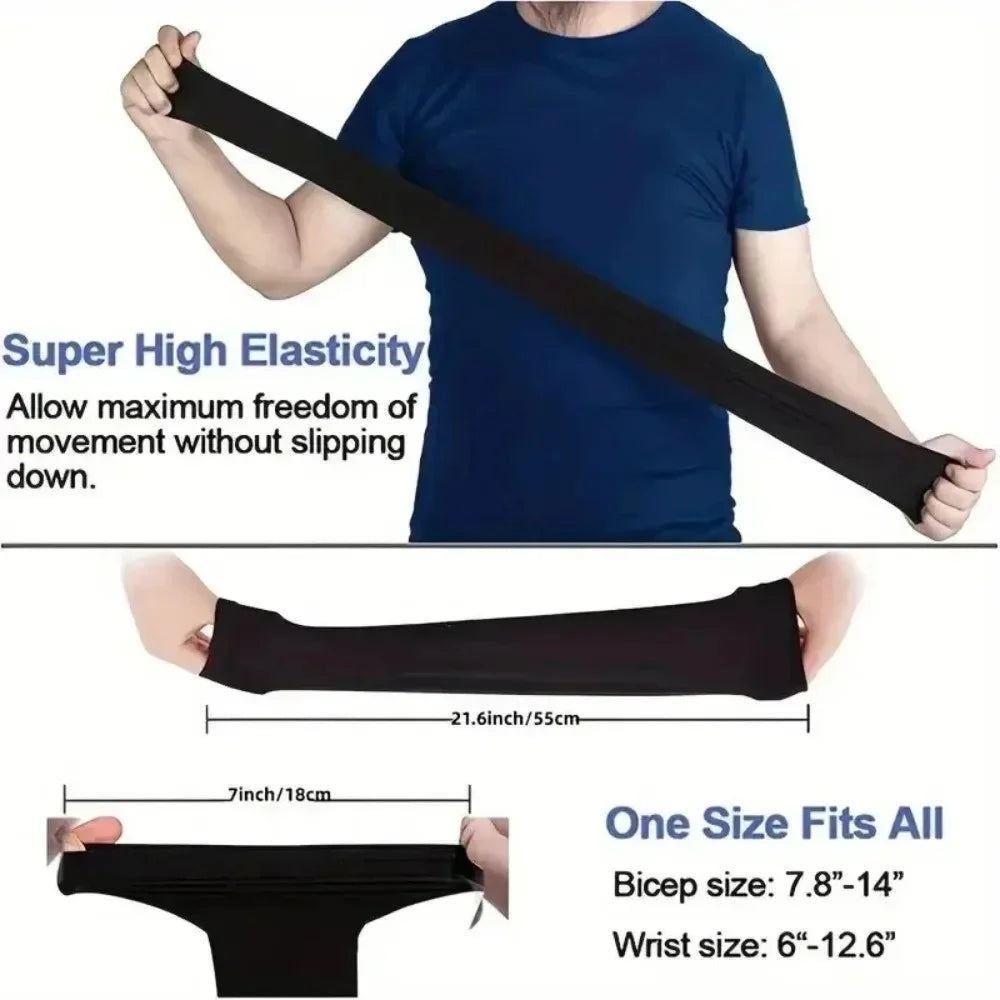 Capilorix UV arm sun sleeves set of 3, breathable outdoor protection for driving, sports, hiking, and summer activities