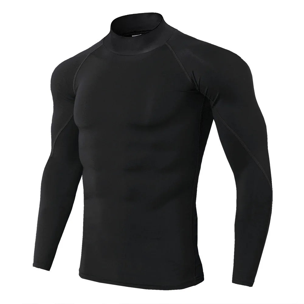 Capilorix men's sport T-shirt featuring quick dry fabric, long sleeves, and compression fit ideal for bodybuilding and running.