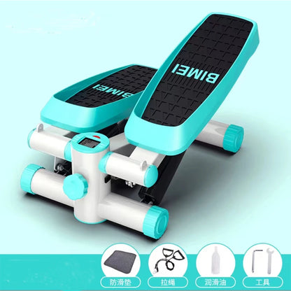 Capilorix portable home gym mini fitness stepper with LCD display and resistance band for effective workout and exercise routines.