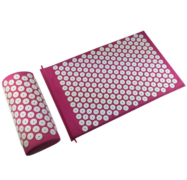 Capilorix acupuncture yoga cushion and massage pillow, used for relaxation and activewear jumpsuit support, with soft fabric and ergonomic design.