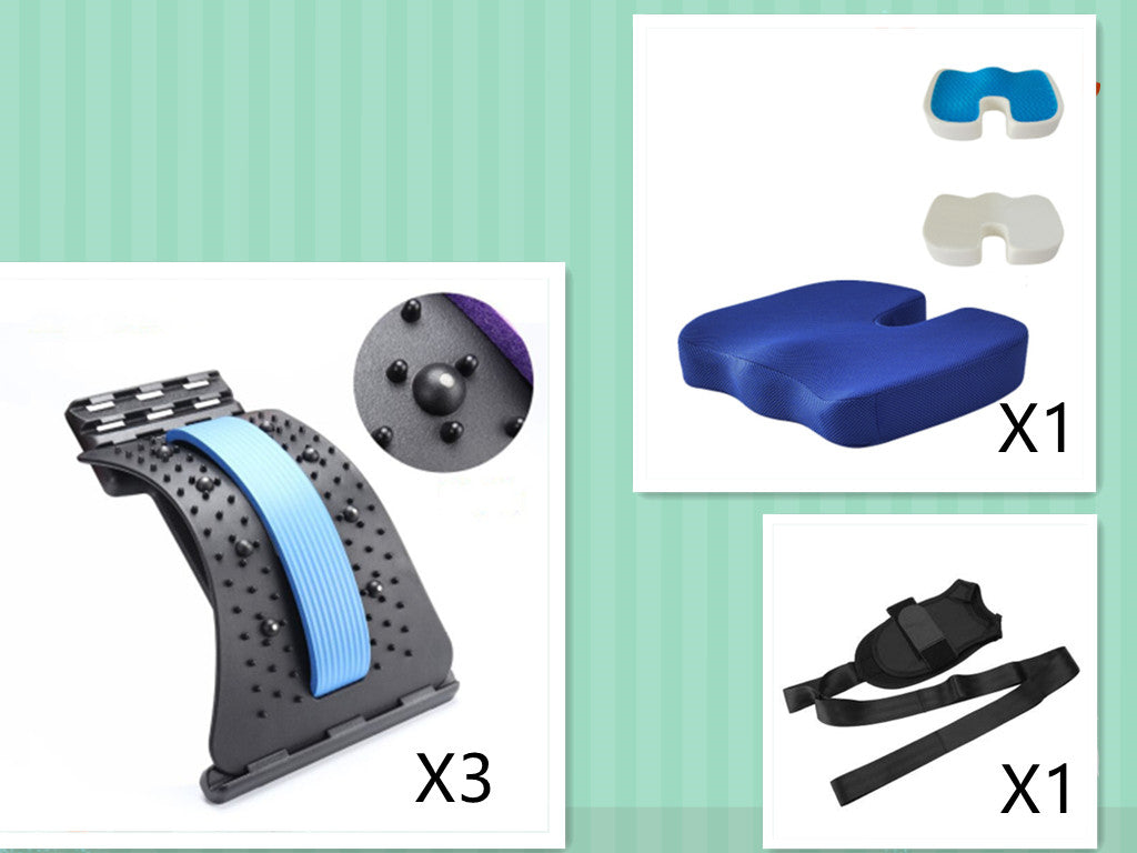 Capilorix lumbar tractor waist traction orthosis for back pain relief, designed for lumbar support and disc therapy.