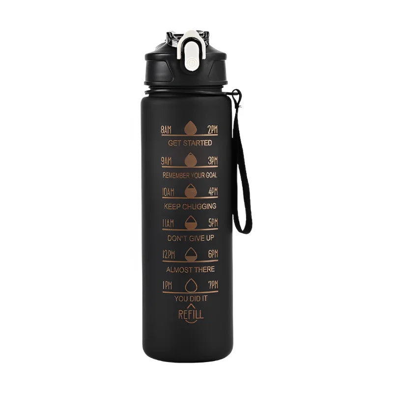 Capilorix 800ML large capacity sports water bottle with leak-proof plastic design, built-in scale, ideal for travel and fitness.