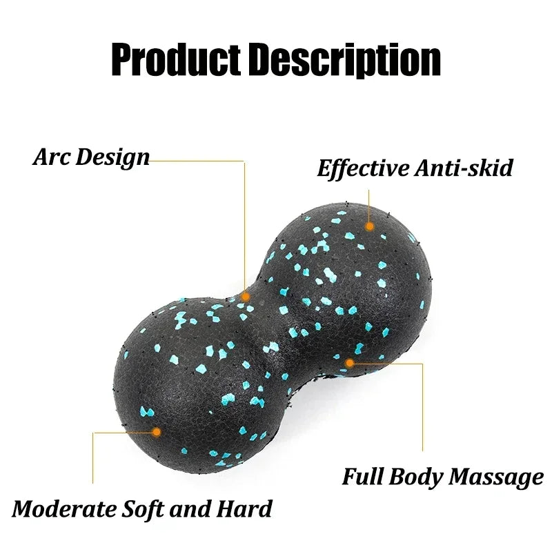 Capilorix EPP 8cm peanut-shaped massage fascia ball for muscle relaxation, pain relief, fitness, yoga, and myofascia therapy.
