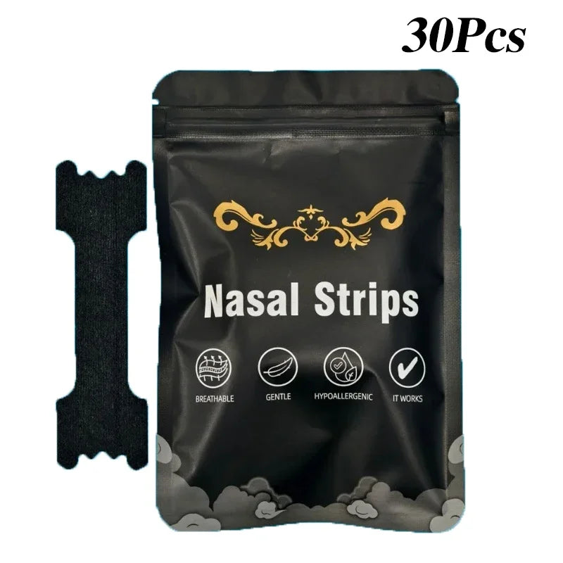 Capilorix anti-snoring nose patch set with 30/90/150 extra strength nasal strips for better breathing and easier sleep.