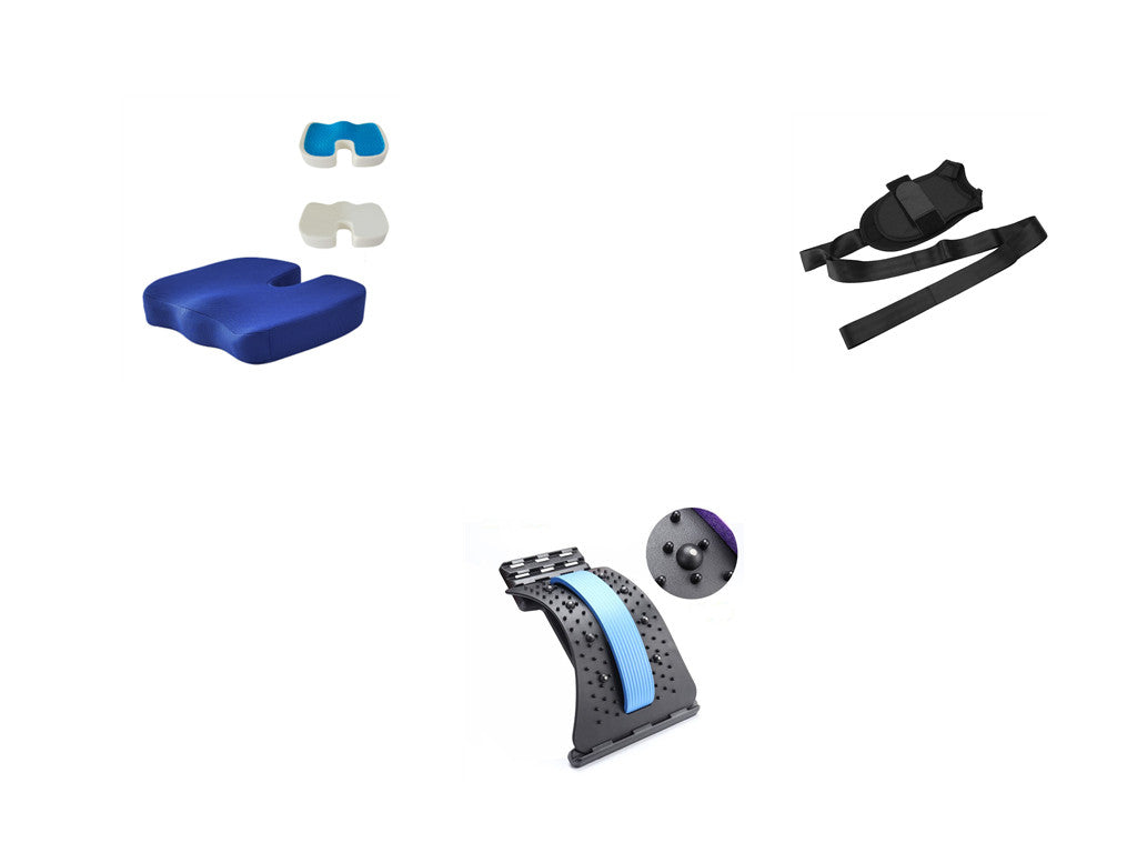 Capilorix lumbar tractor waist traction therapy orthosis for back pain relief, designed for intervertebral disc support and lumbar stability.
