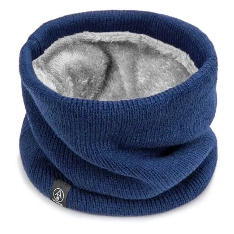 Capilorix knitted neck warmer sports scarf, soft winter face cover for men and women, ideal for skating, running, and hiking.