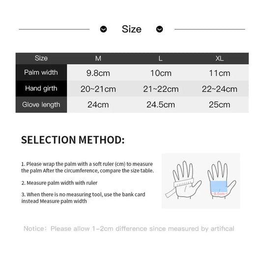 Black Capilorix cycling gloves for men, warm touch screen non-slip outdoor gloves for running, cycling, and outdoor sports.