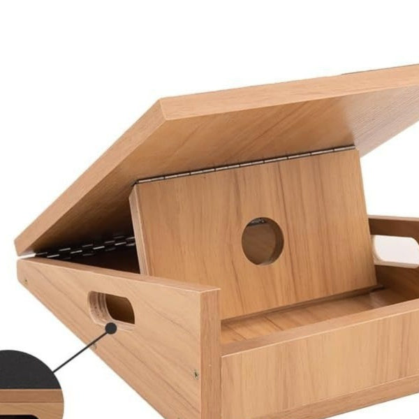 Capilorix wooden adjustable angle stretch board for exercise and fitness, featuring a sturdy wooden surface and adjustable tilt.